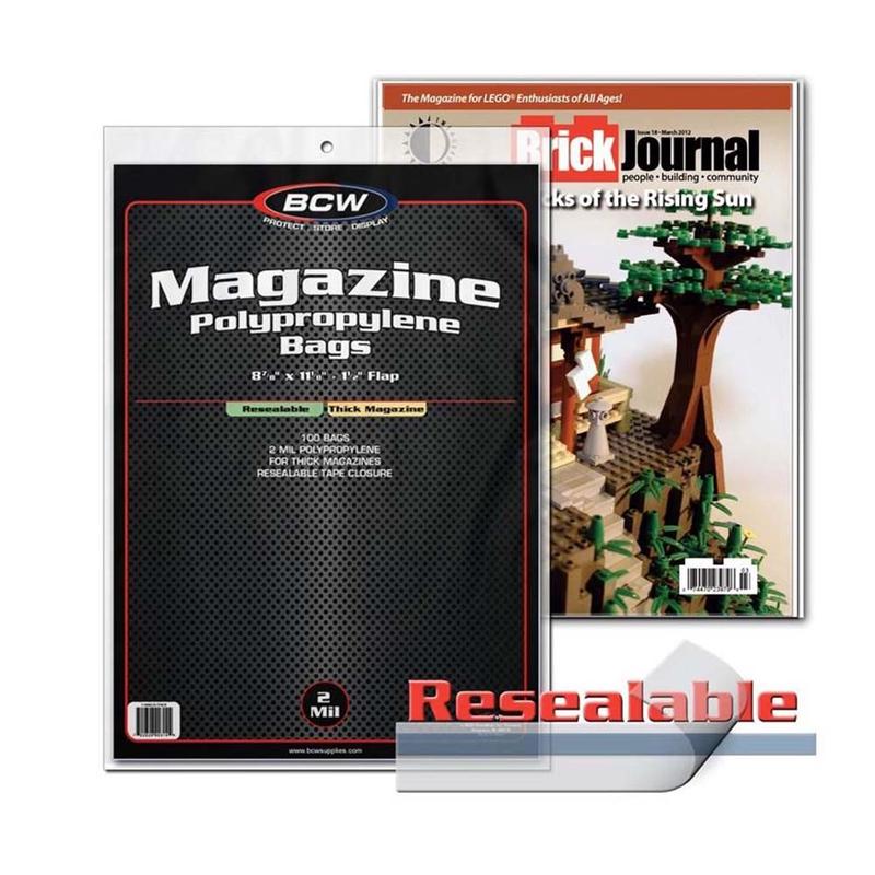 BCW / Monster 1-MAG-R-THICK Resealable Magazine Bags Thick