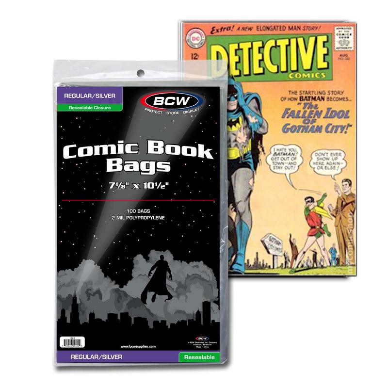 BCW / Monster 1-SIL-M2 Comic Silver/Regular Comic Mylar 2 MIL 7 1/4
