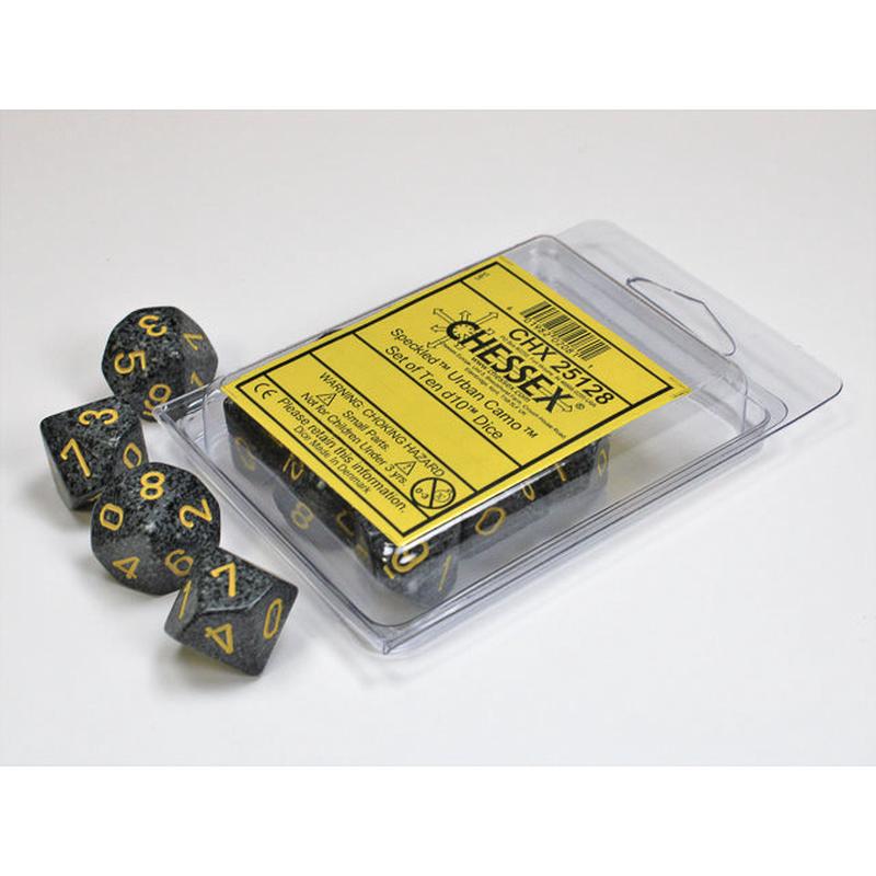 Chessex 25128 Speckled Urban Camo Set of Ten d10s