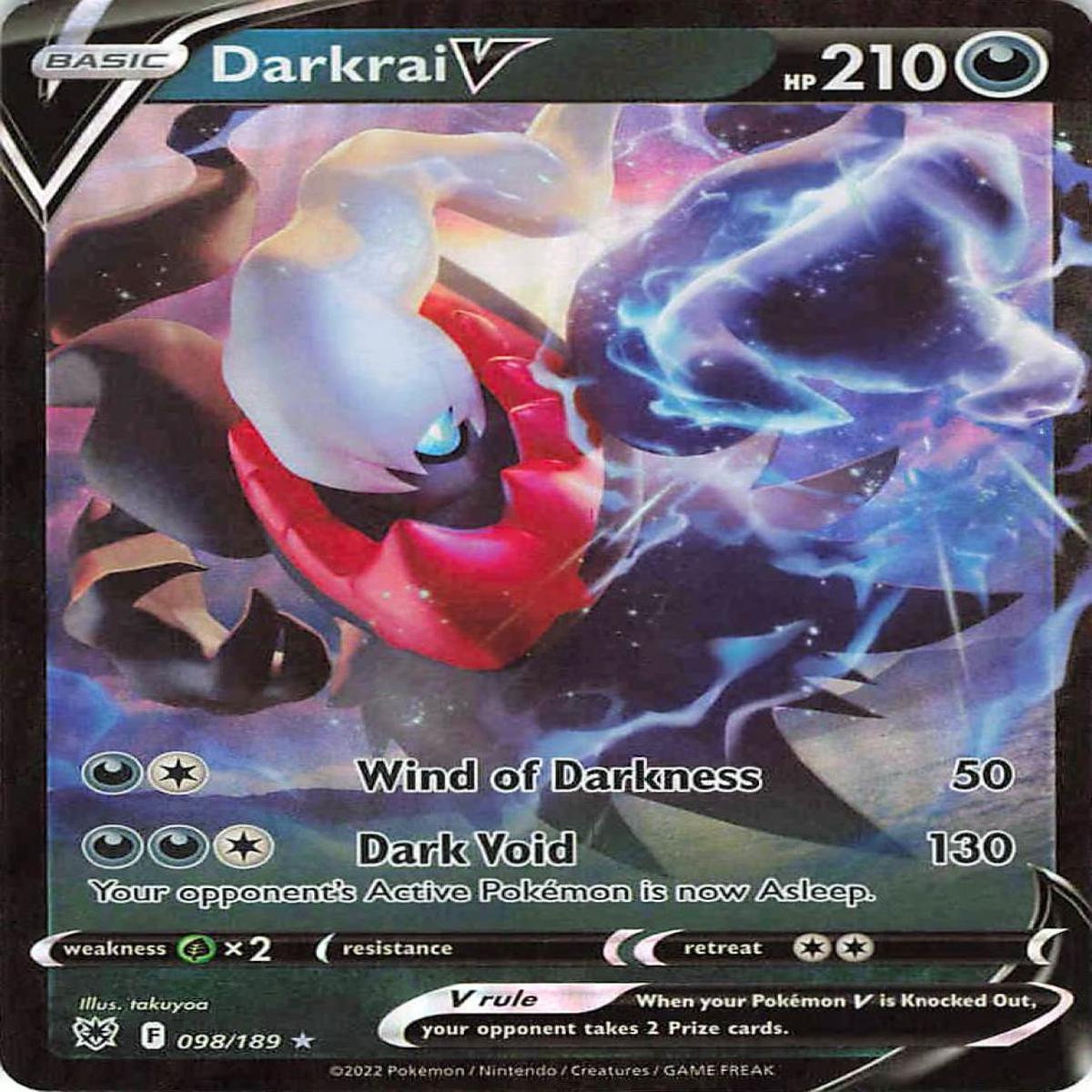 Pokemon TCG: Astral Radiance Darkrai V 098/189 / Ultra Rare