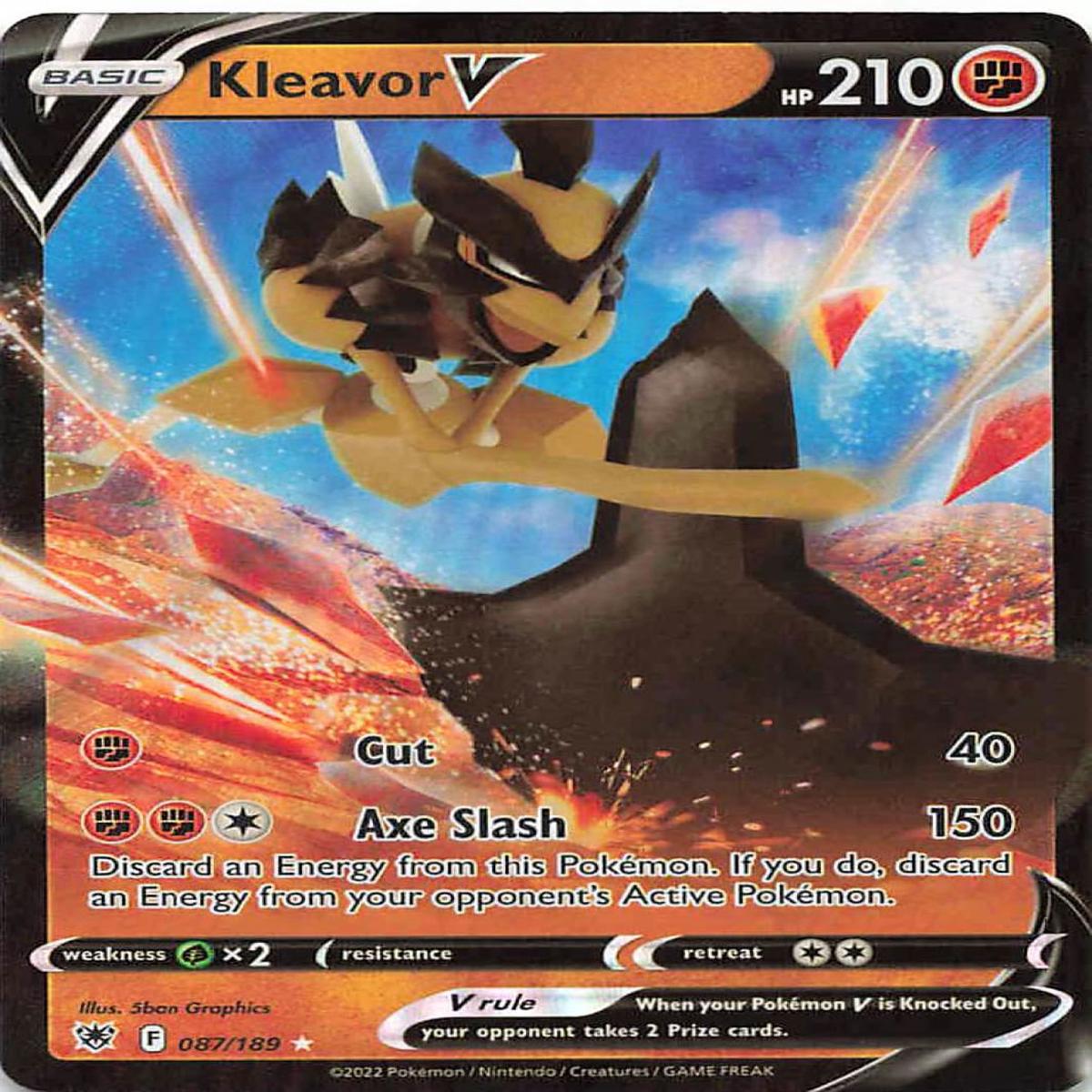 Pokemon TCG: Astral Radiance Kleavor V 087/189 / Ultra Rare
