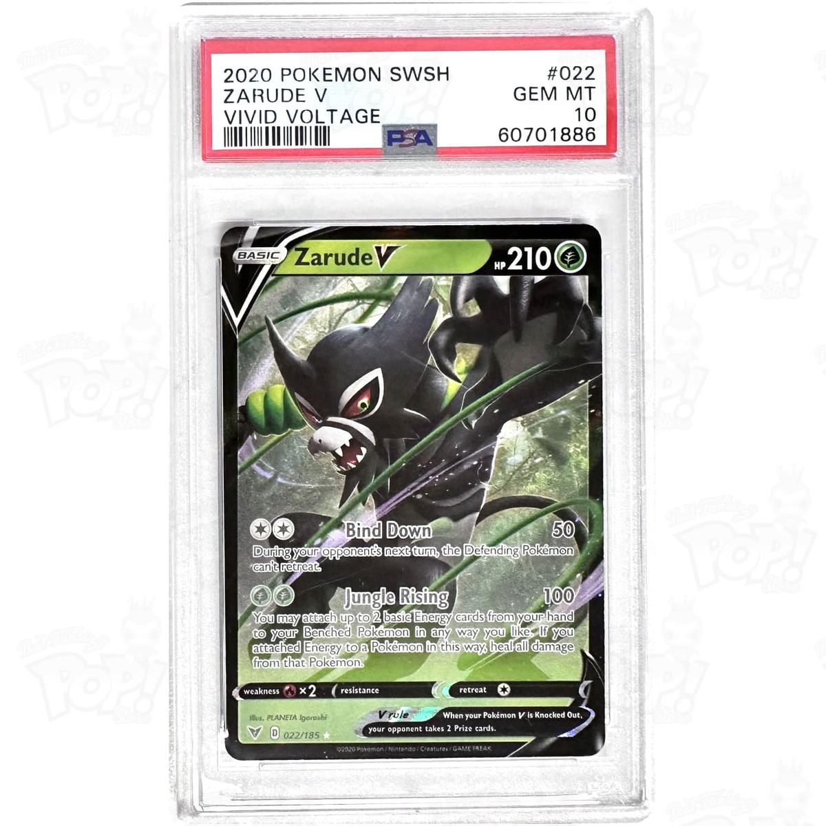 Pokemon TCG: Zarude V 022/185 PSA 10