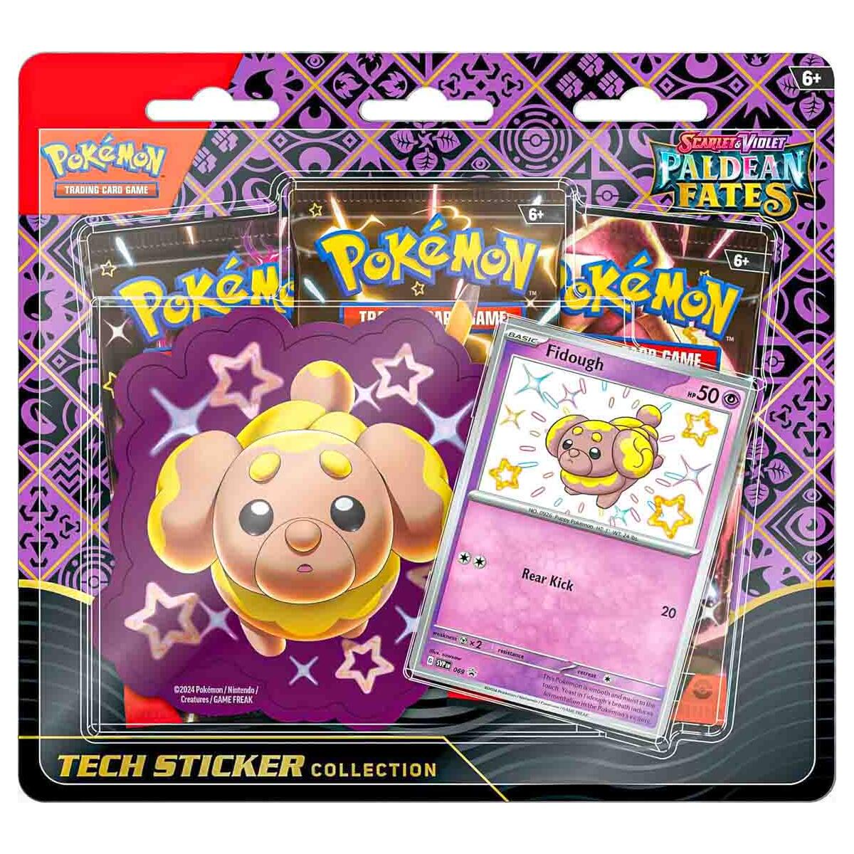 Pokmon TCG: Scarlet & Violet 4.5: Paldean Fates Tech Sticker Collection - Fidough