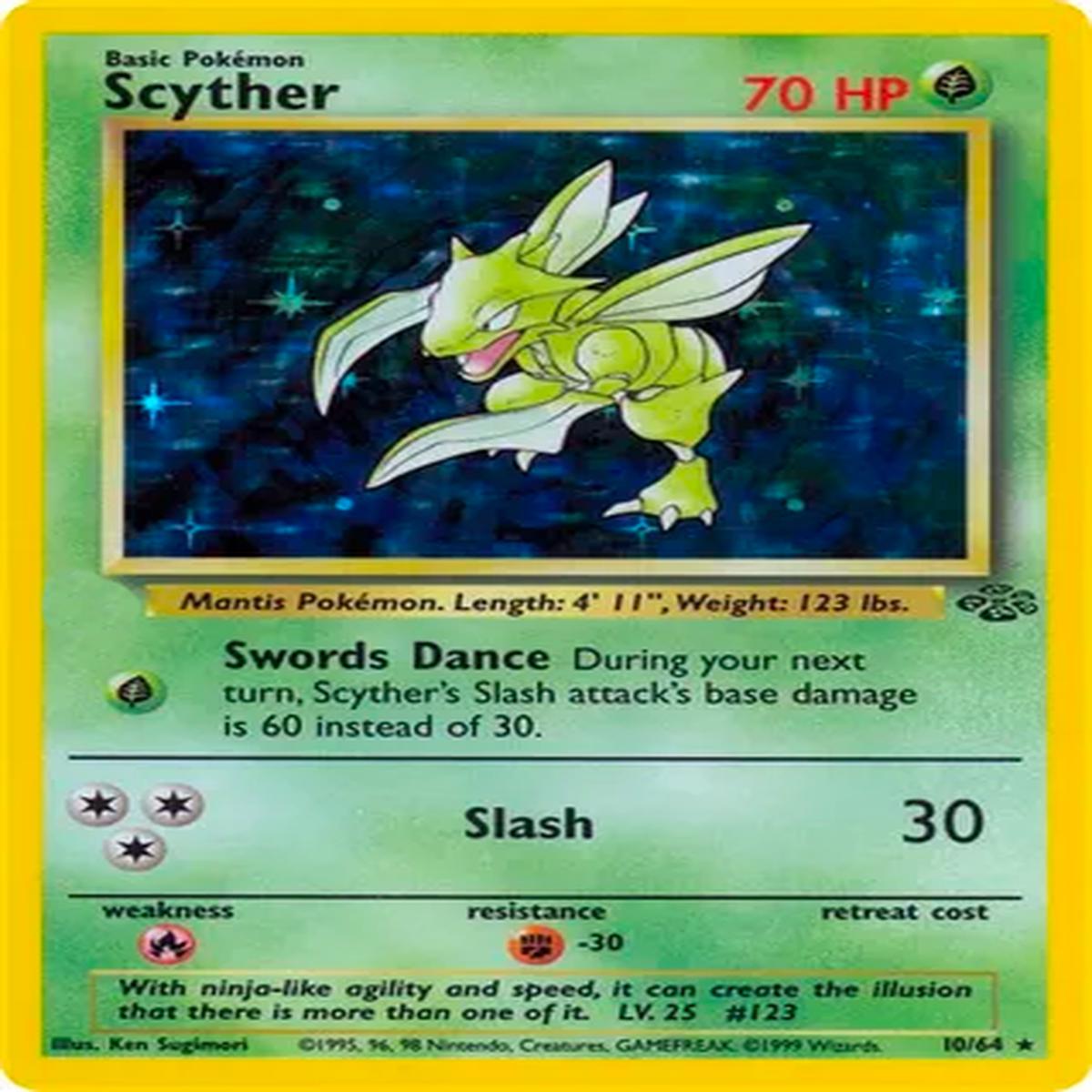 Scyther HOLO Jungle #10/64 Pokemon Trading Card