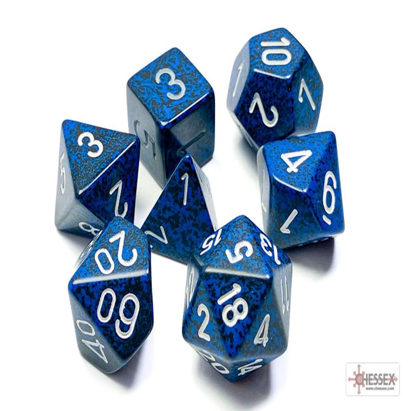 Chessex 25346 Stealth Speckled Polyhedral 7-Die Set