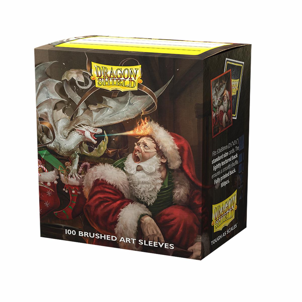 Dragon Shield - Brushed Art Sleeves - Christmas Dragon 2021
