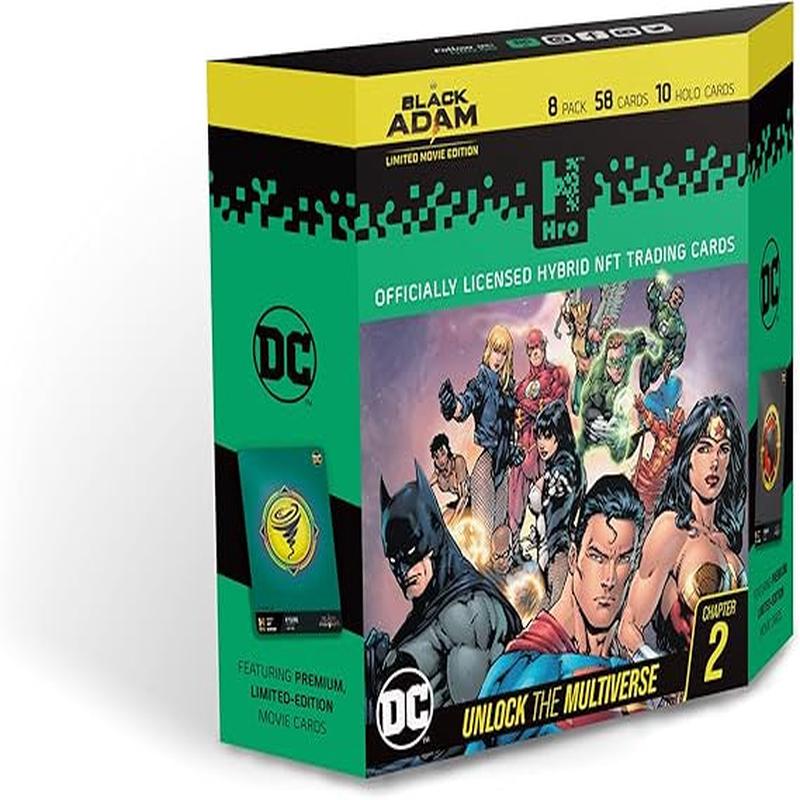 HRO DC Comics Unlock The Multiverse | Chapter 2: 8-Pack Premium Starter Box Hybrid NFT Trading Cards
