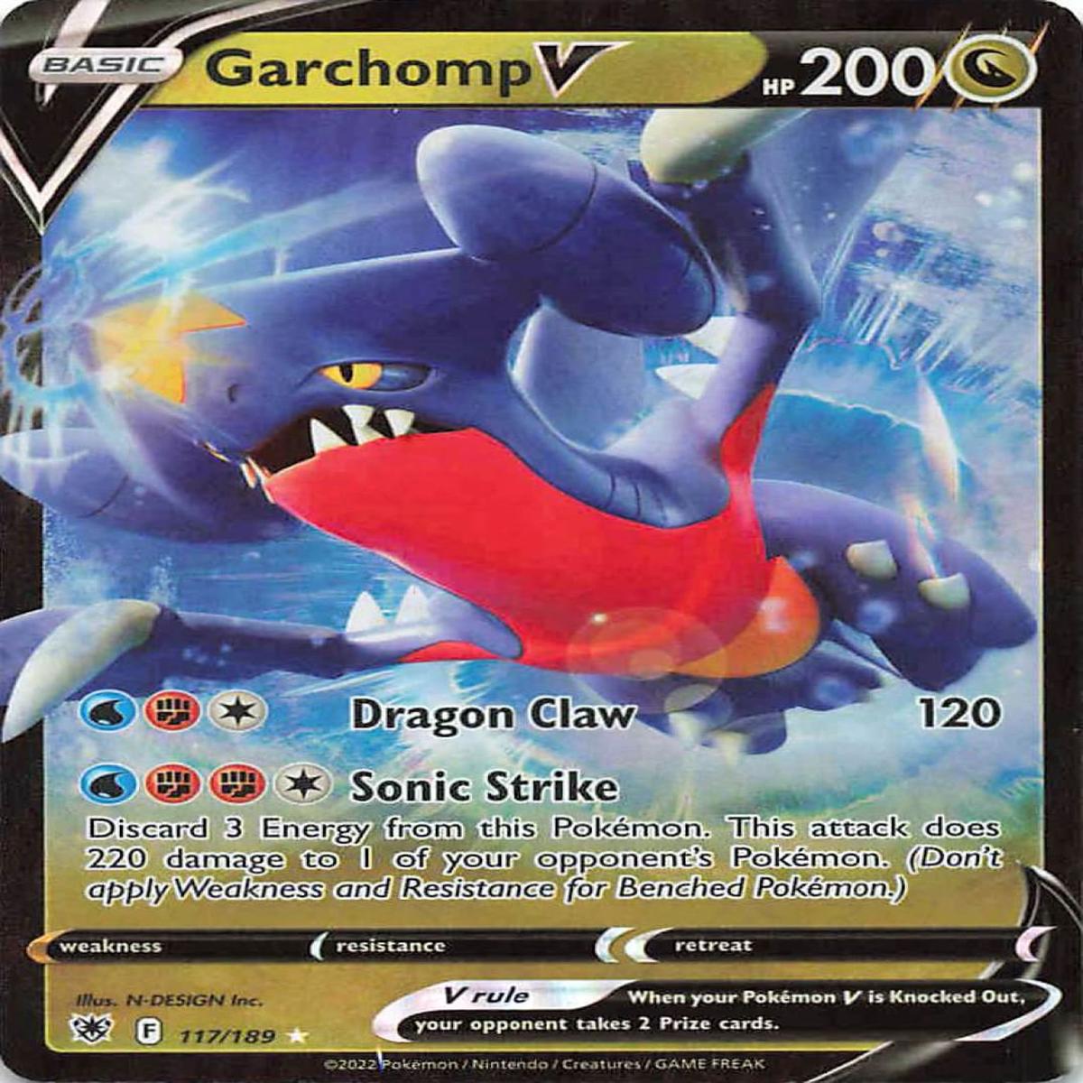 Pokemon TCG: Astral Radiance Garchomp V 117/189 / Ultra Rare