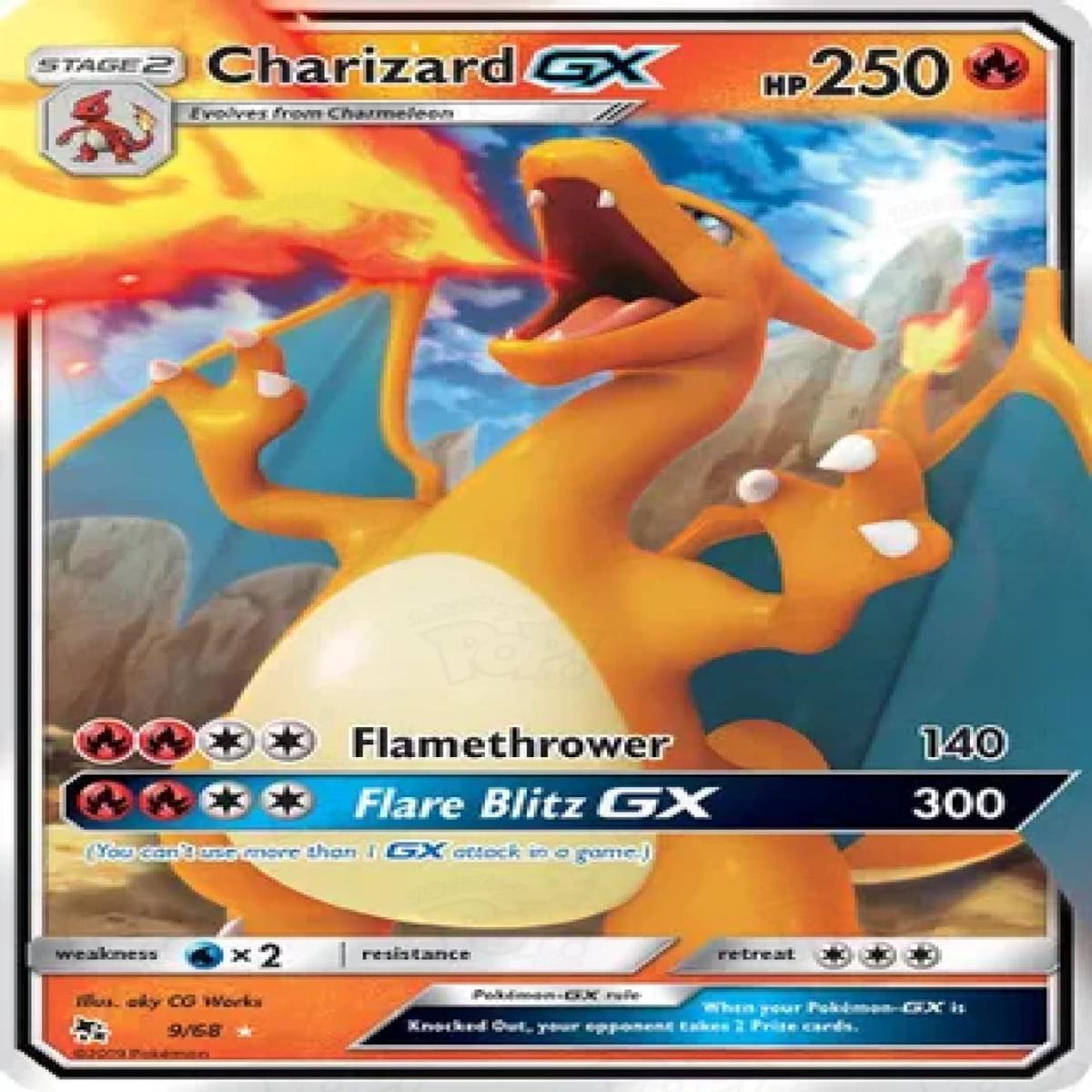 Pokemon TCG: Hidden Fates Charizard GX 9/68 / Ultra Rare