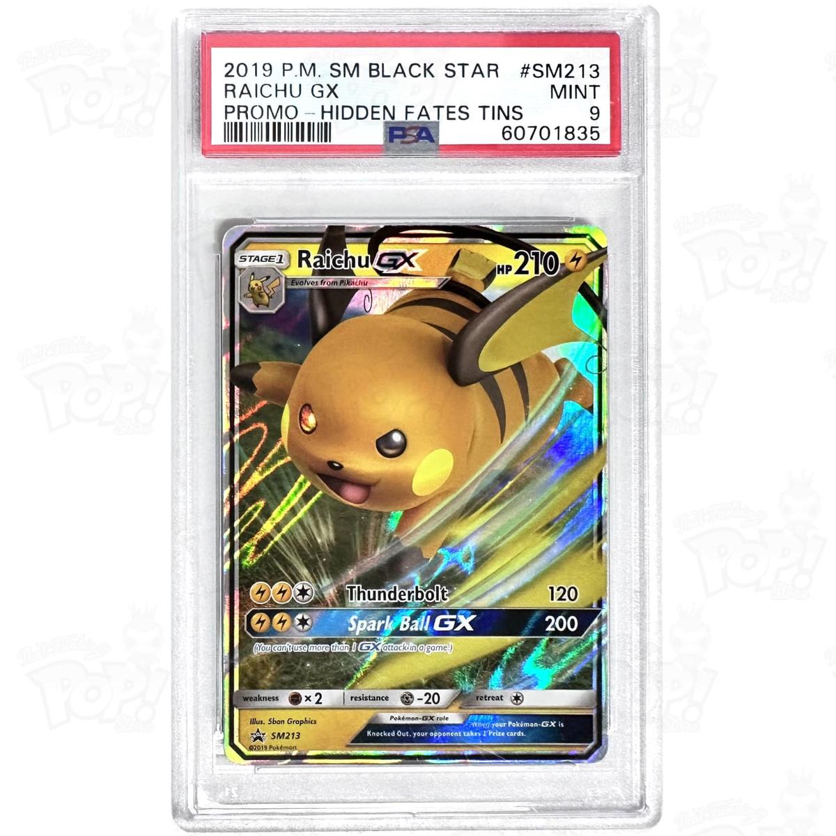 Pokemon TCG: Raichu GX SM213 / Promo PSA 9