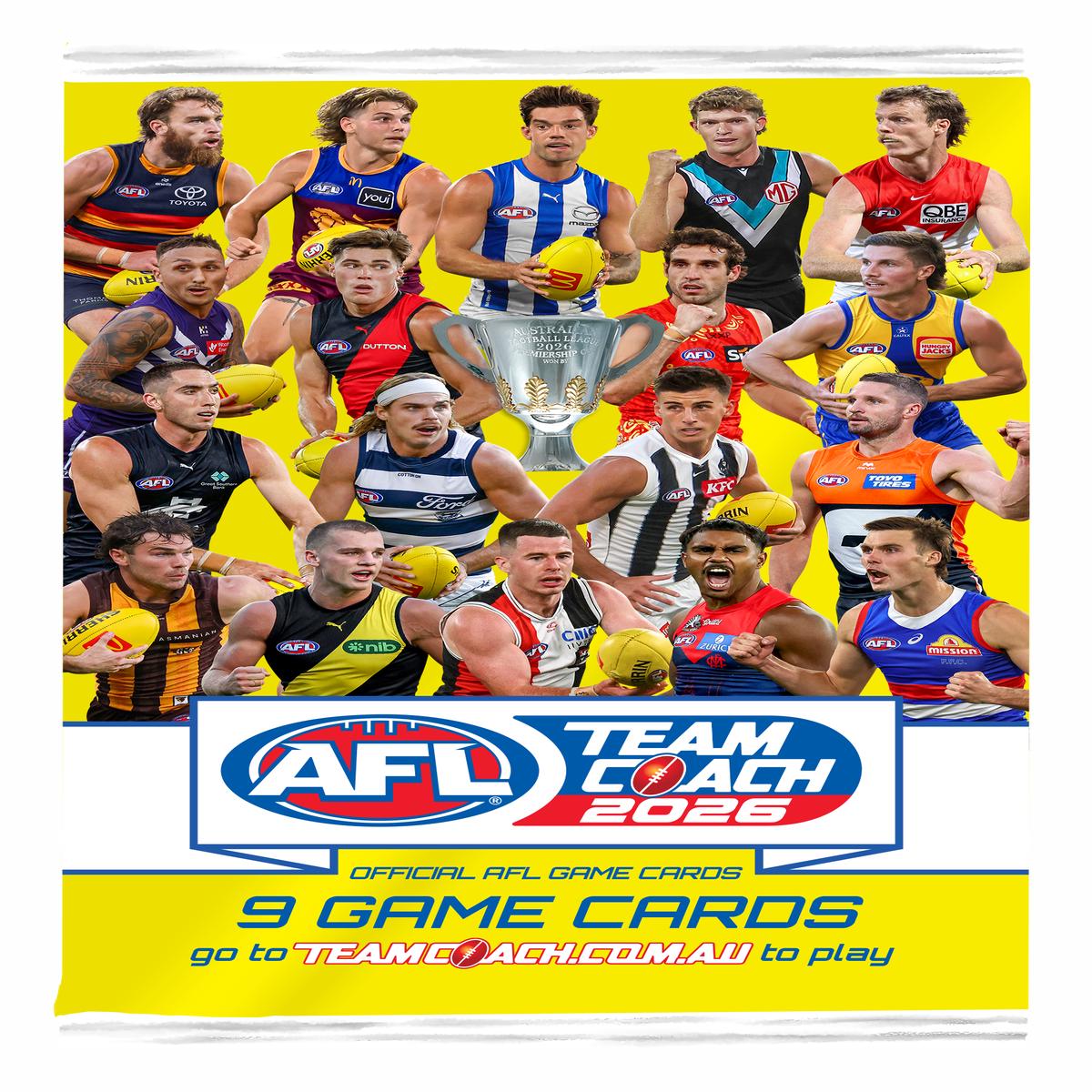 AFL Team Coach Footy Cards 2026