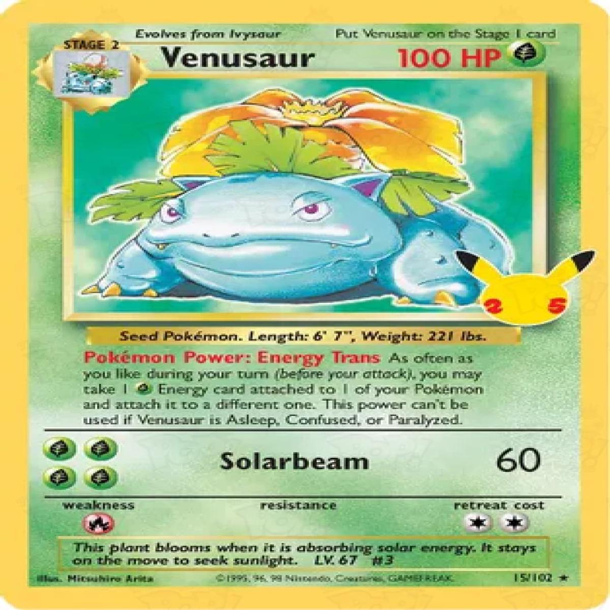 Pokemon TCG: Celebrations Classic Collection Venusaur 15/102 / Classic Collection