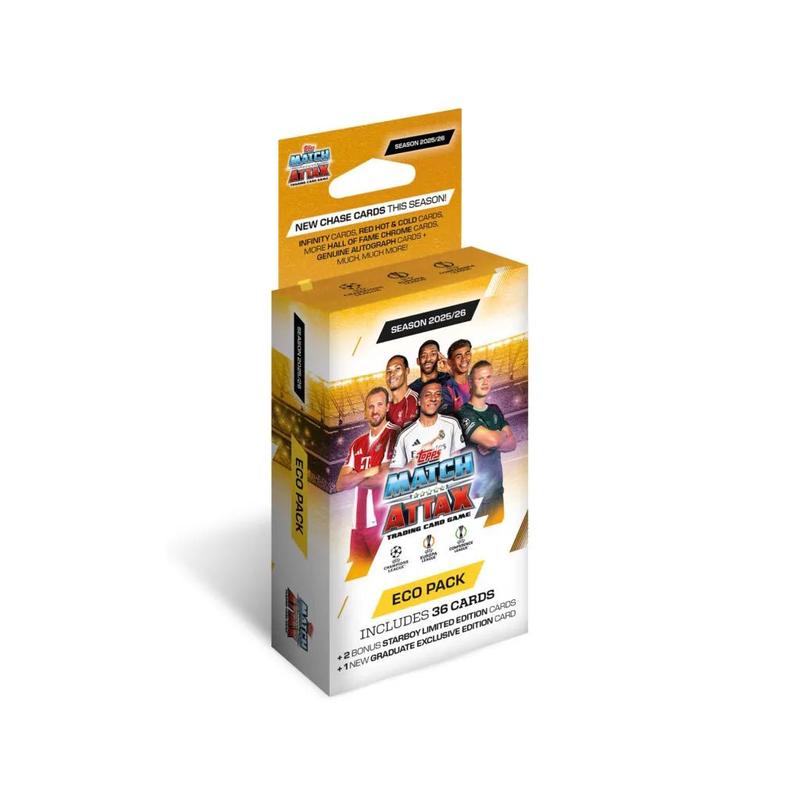 Topps 2025-26 Match Attax UEFA Champions League Cards - Eco Blaster (36 Cards + 2LE)