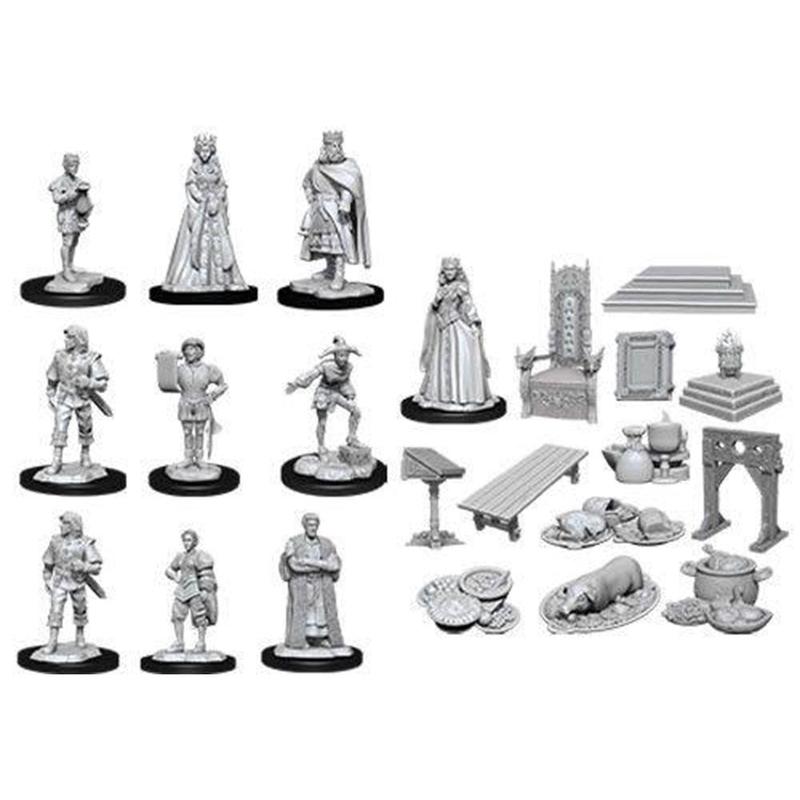WizKids 90096 Deep Cuts Unpainted Miniatures: Towns People: Castle
