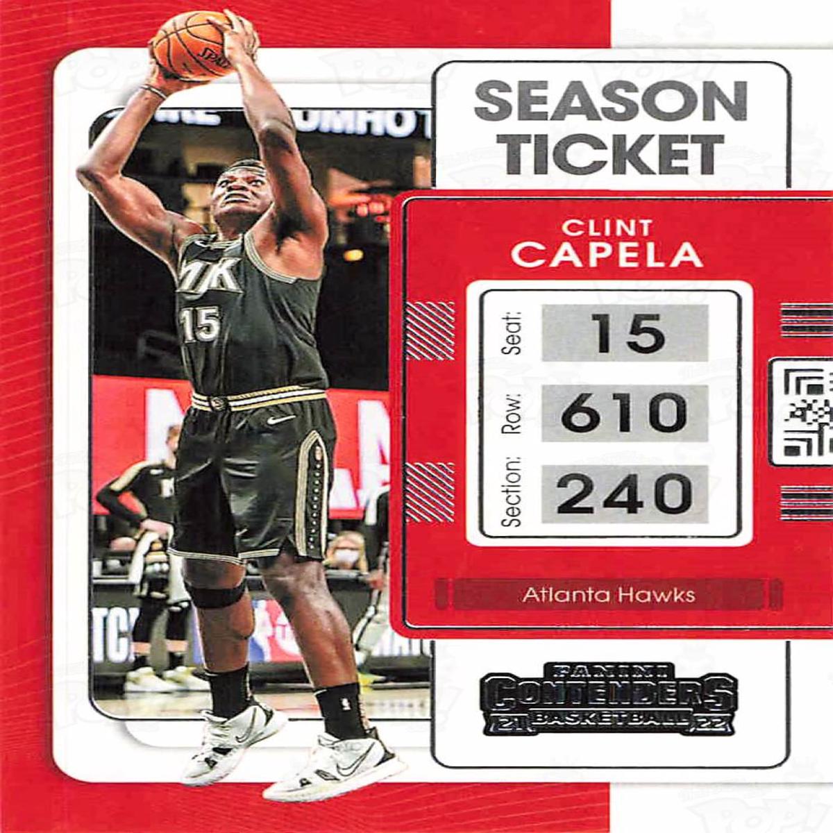 2021-22 Panini Contenders Season Ticket Clint Capela