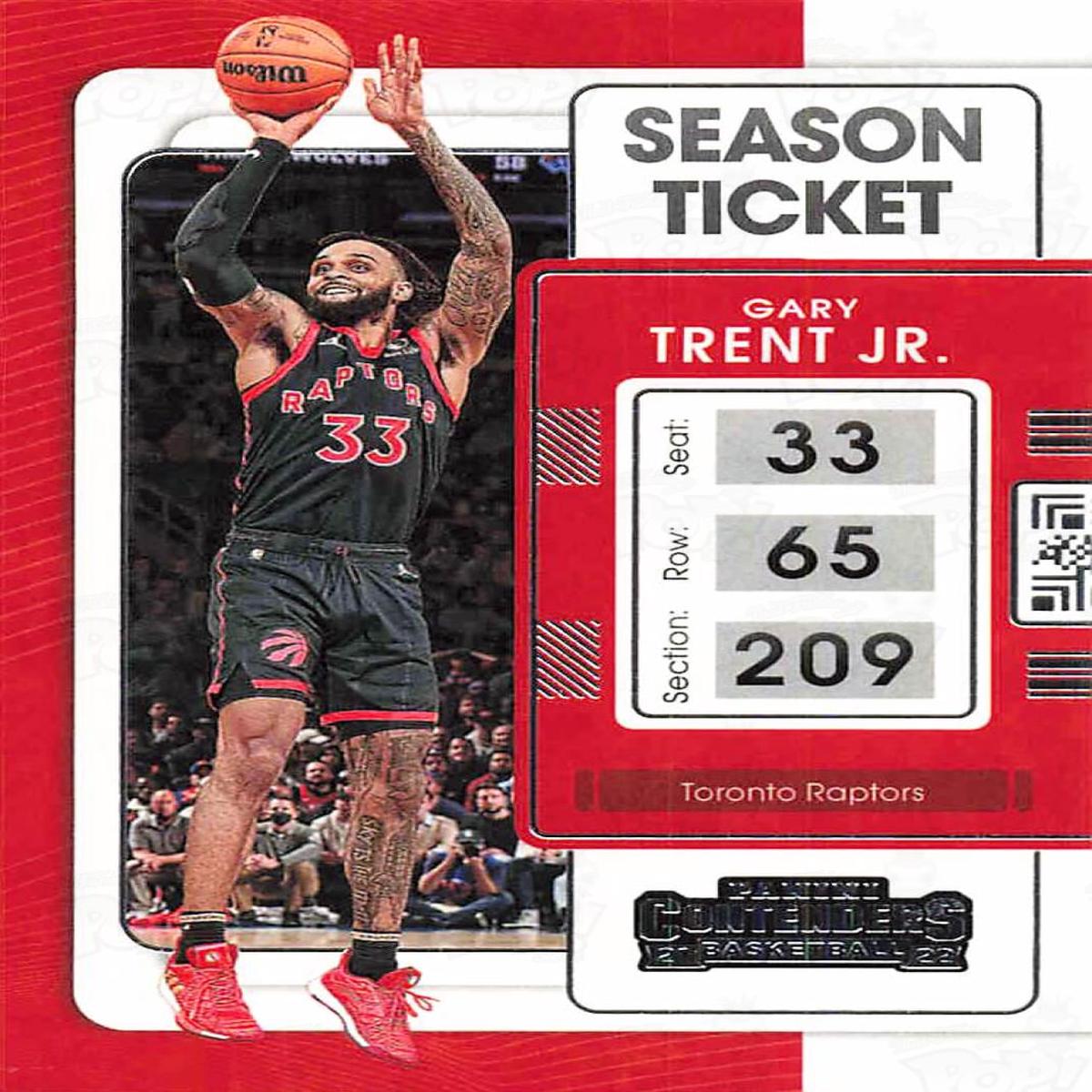 2021-22 Panini Contenders Season Ticket Gary Trent Jr.