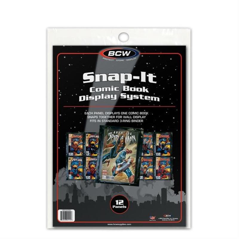 BCW / Monster 1--SI-CB-BLK Comic Snap-it Display 12-pack black