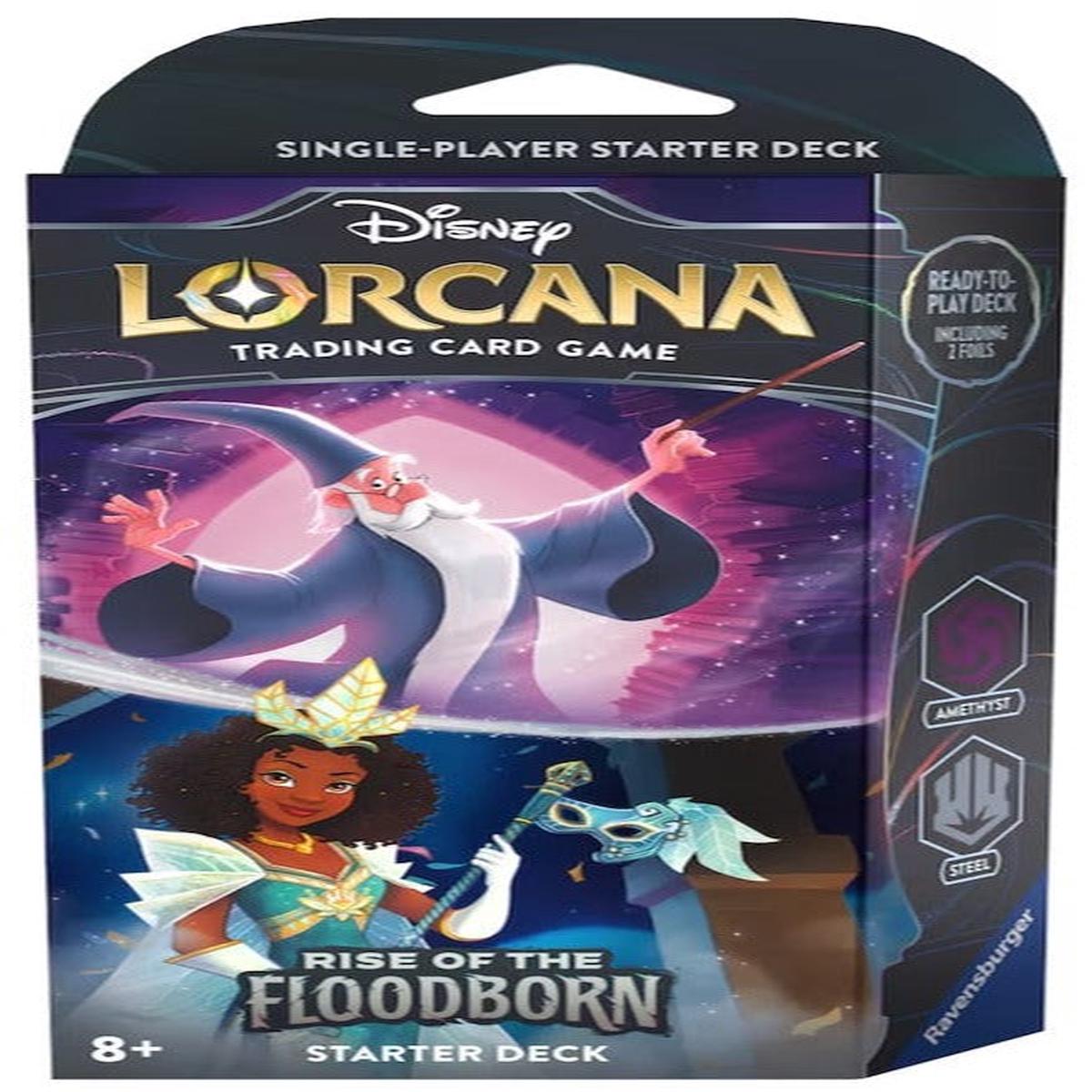 Disney's Lorcana: Rise of the Floodborn Starter Deck (Amethyst/Steel)