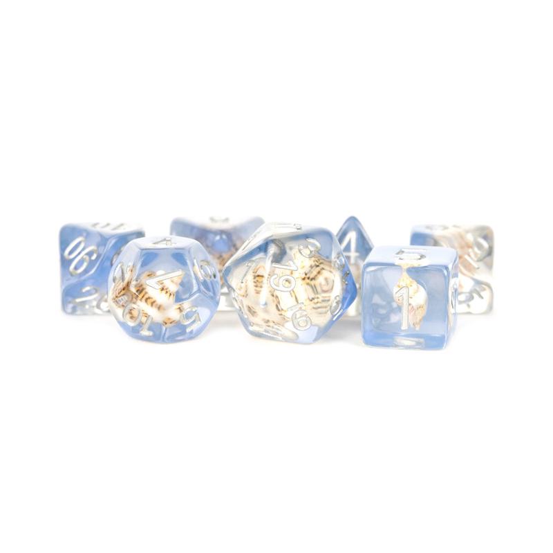 MDG MDG603 Resin Polyhedral Dice Set: Sea Conch