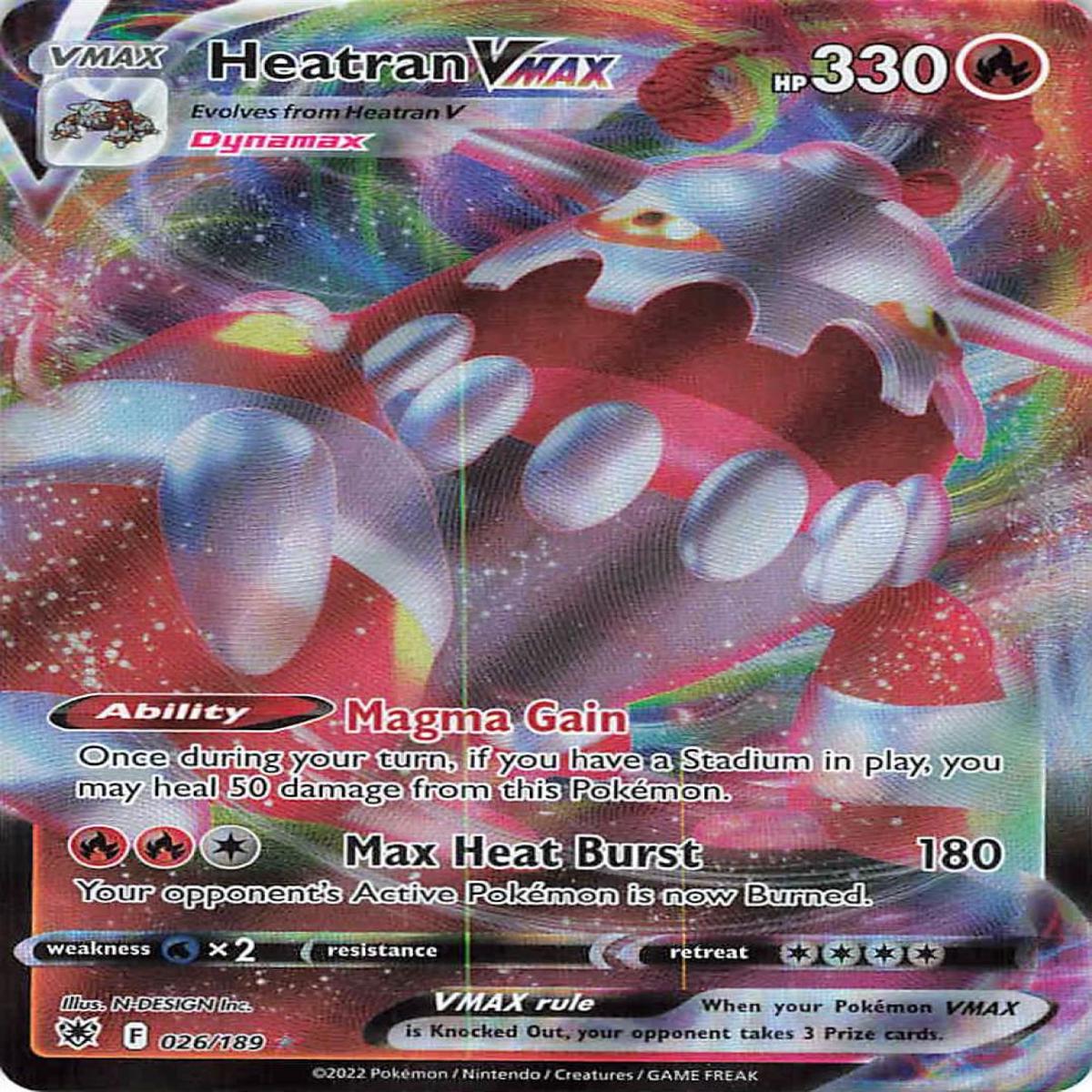 Pokemon TCG: Astral Radiance Heatran VMAX 026/189 / Ultra Rare