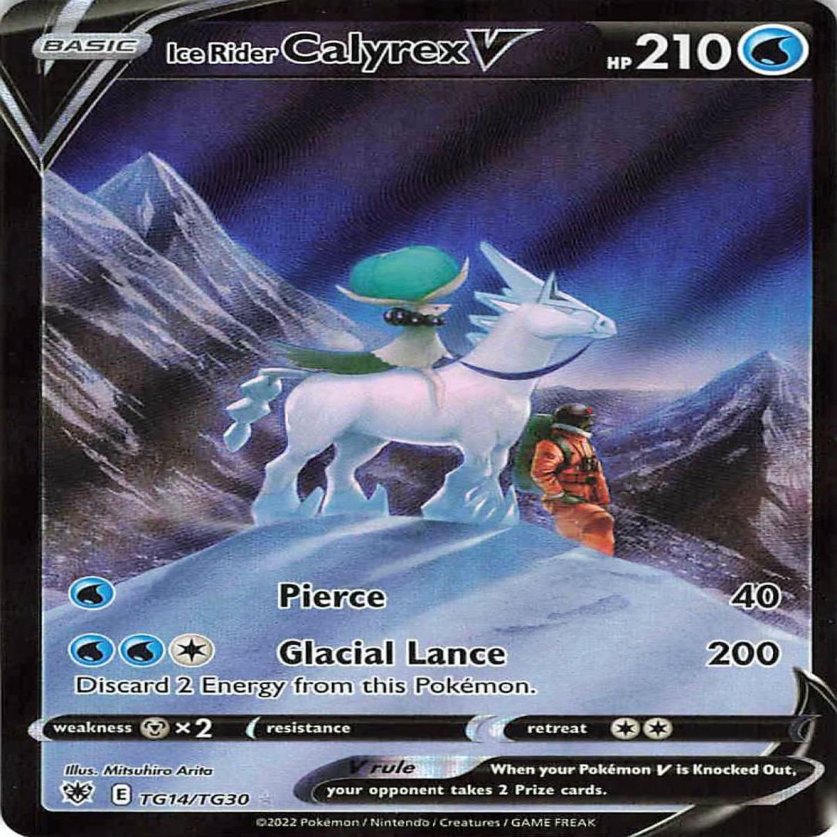 Pokemon TCG: Astral Radiance Ice Rider Calyrex V TG14/TG30 / Ultra Rare