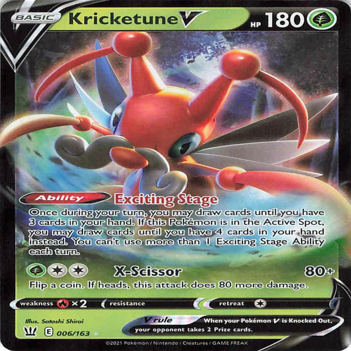 Pokemon TCG: Battle Styles: Kricketune V 006/163 Ultra Rare