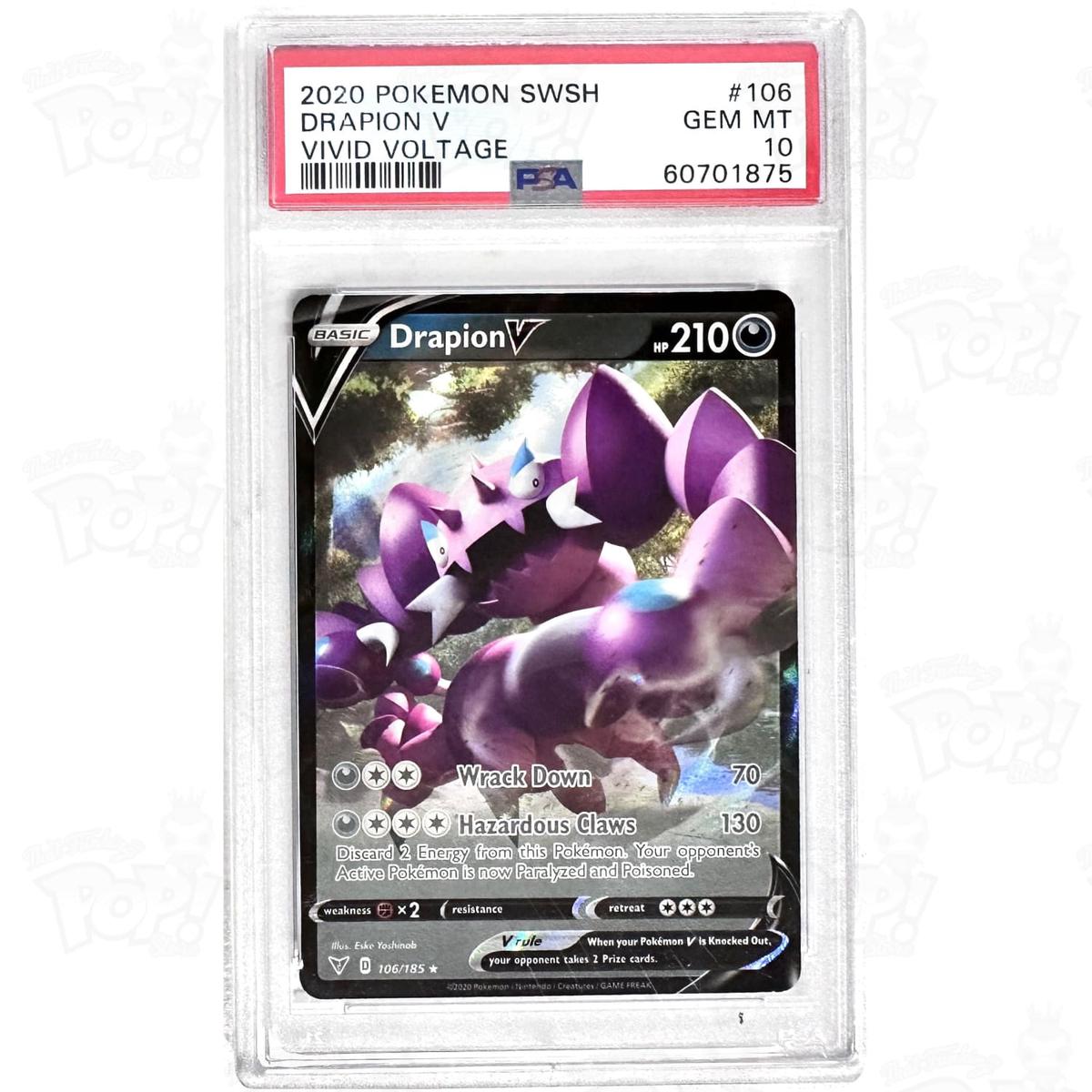 Pokemon TCG: Drapion V 106/185 PSA 10 #1