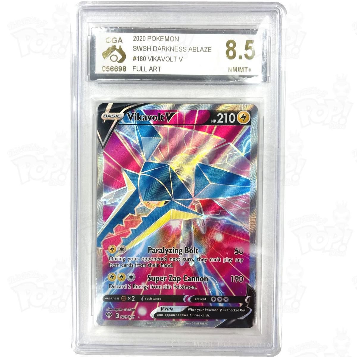 Pokemon TCG: SWSH03: Darkness Ablaze 180/189 / Ultra Rare Vikavolt V (Full Art) CGA 8.5