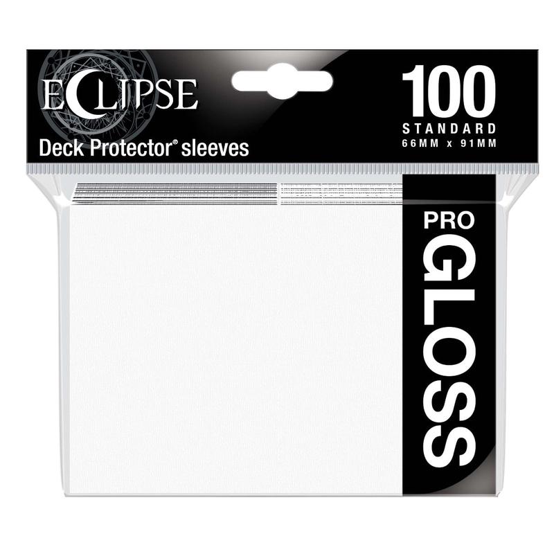 Ultra Pro 15600 Eclipse Gloss Standard Sleeves: Arctic White