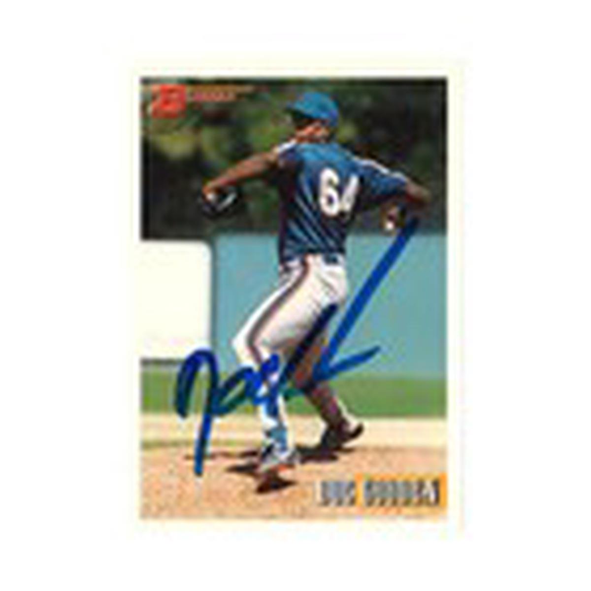 1993 Bowman Dwight Doc Gooden Autograph (CX Auth) (Thick Blue Ink)