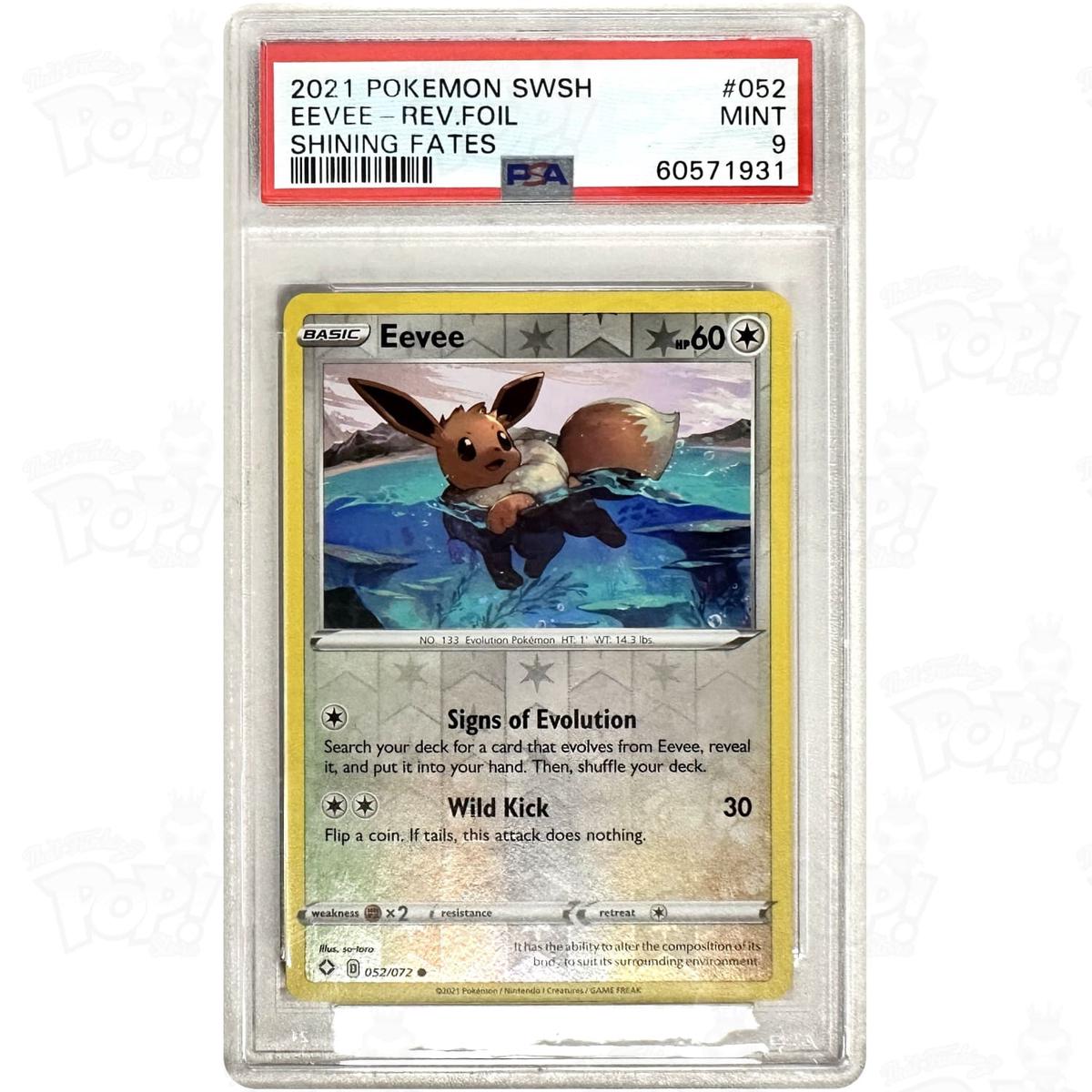 Pokemon TCG: Eevee Shining Fates 052/052 / Reverse Holo PSA 9