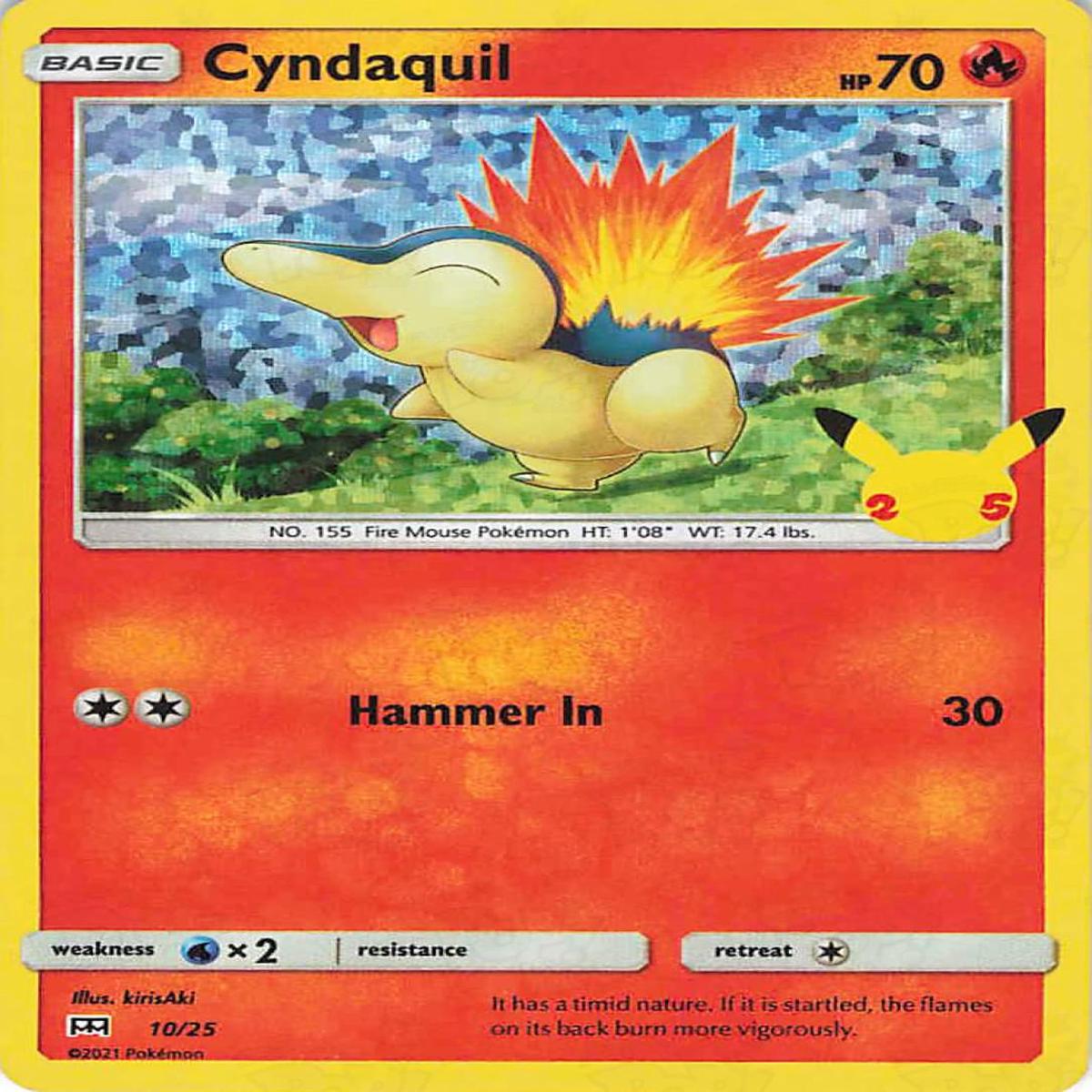 Pokemon TCG: McDonald's 25th Anniversary Promos Cyndaquil 10/25 / Promo