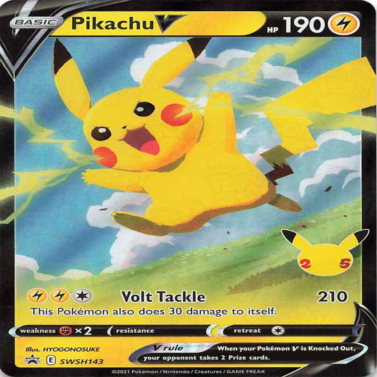Pokemon TCG: Sword & Shield Promo Cards Pikachu V SWSH143 / Promo