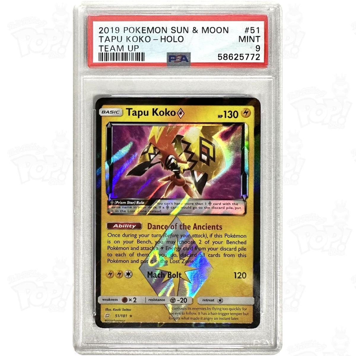 Pokemon TCG: Tapu Koko Prism Star 51/181 / Prism Rare PSA 9