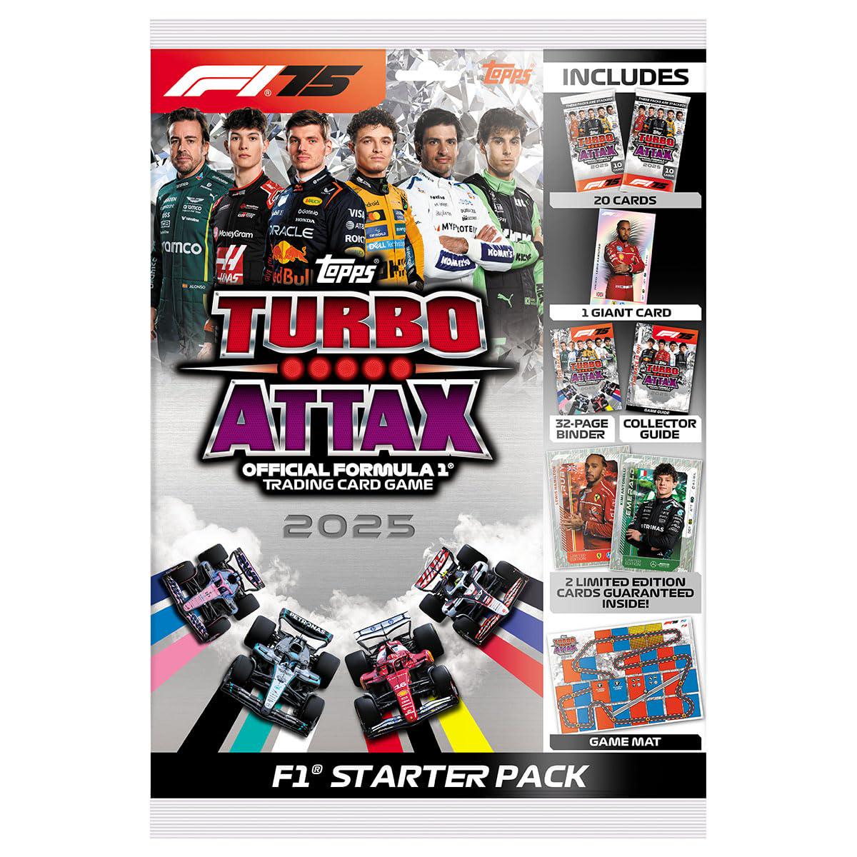 Topps Turbo Attax Formula 1 Trading Card Game 2025 Starter Pack
