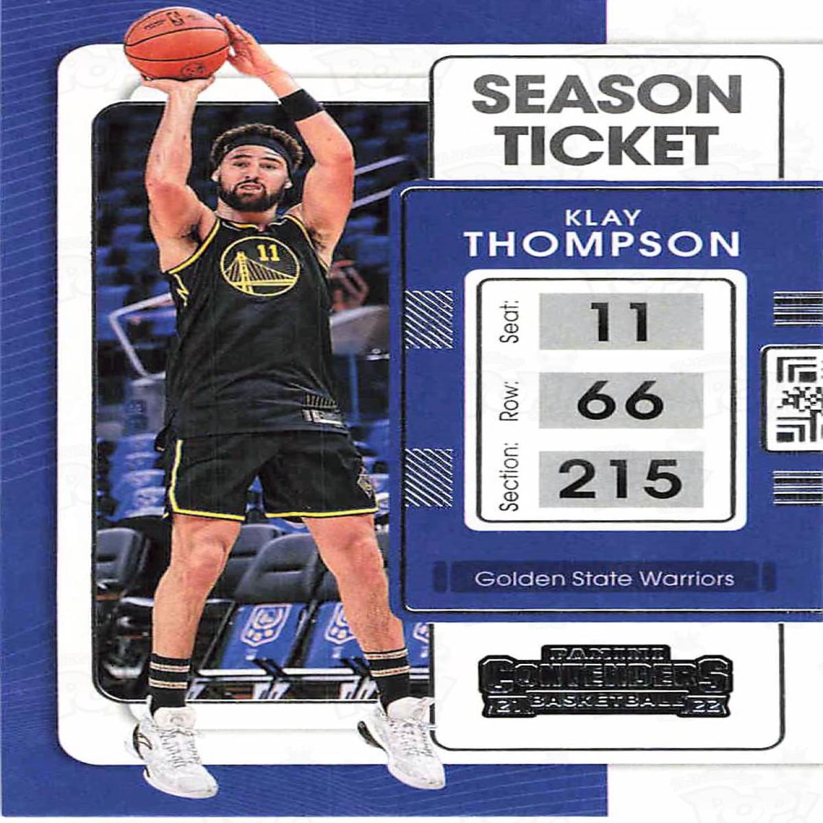 2021-22 Panini Contenders Season Ticket Klay Thompson