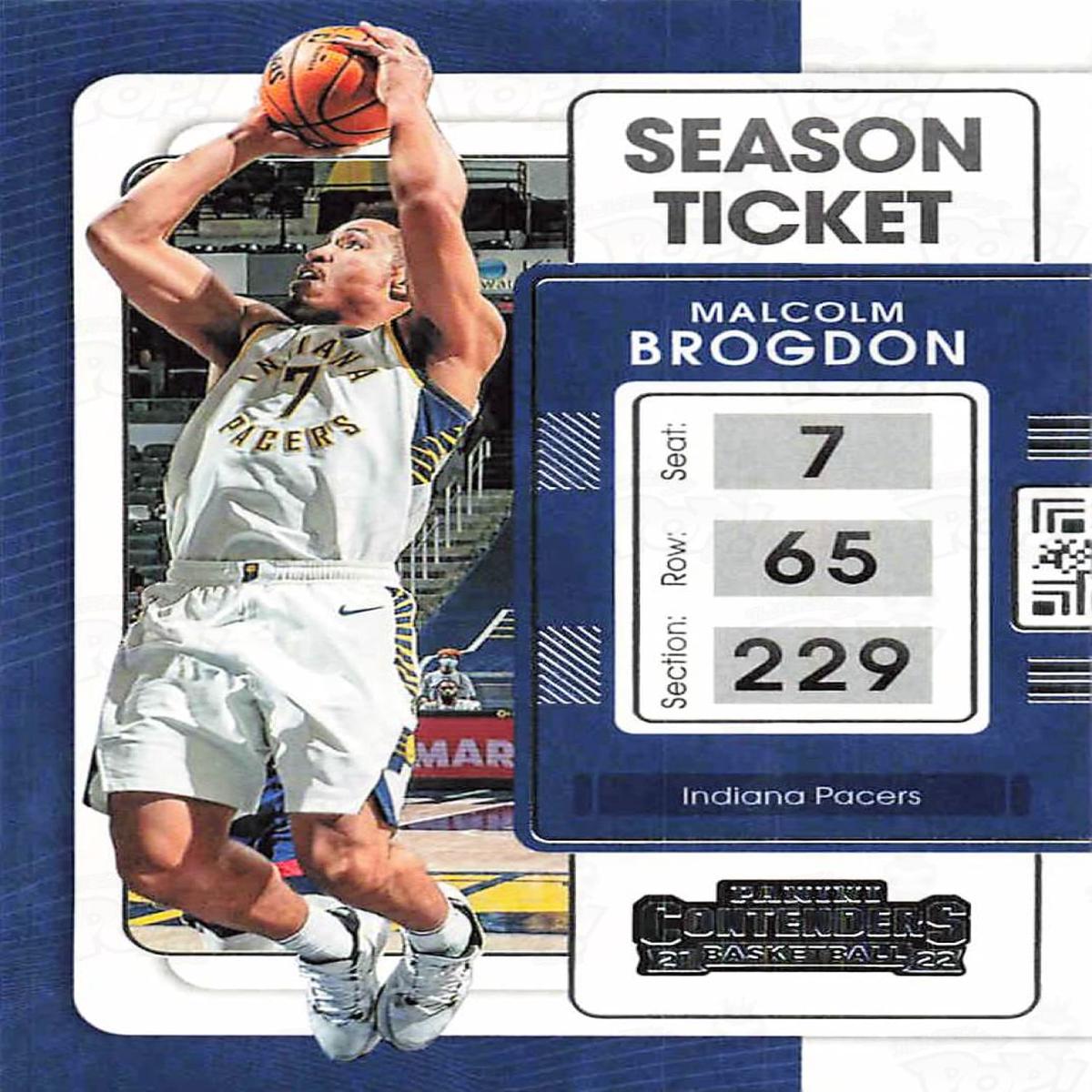 2021-22 Panini Contenders Season Ticket Malcolm Brogdon