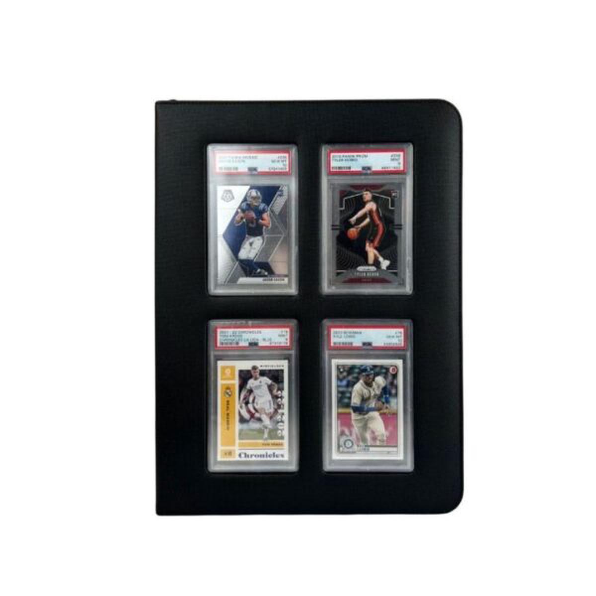 Evoretro Premium Card Slab Binder with Window  Black