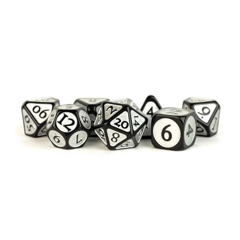 MDG MDG760 Enamel Acrylic Poly Set: Black w/ Silver Enamel