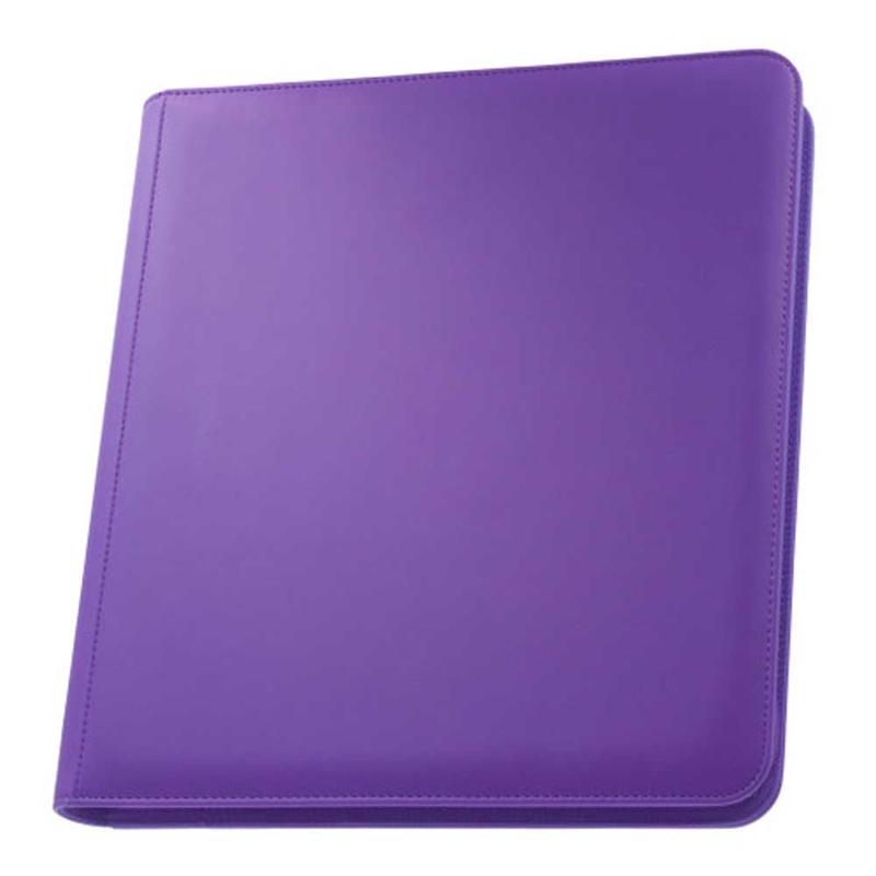 Palms Off STL-12-PUR STEALTH 12 Pocket Zip Binder Purple