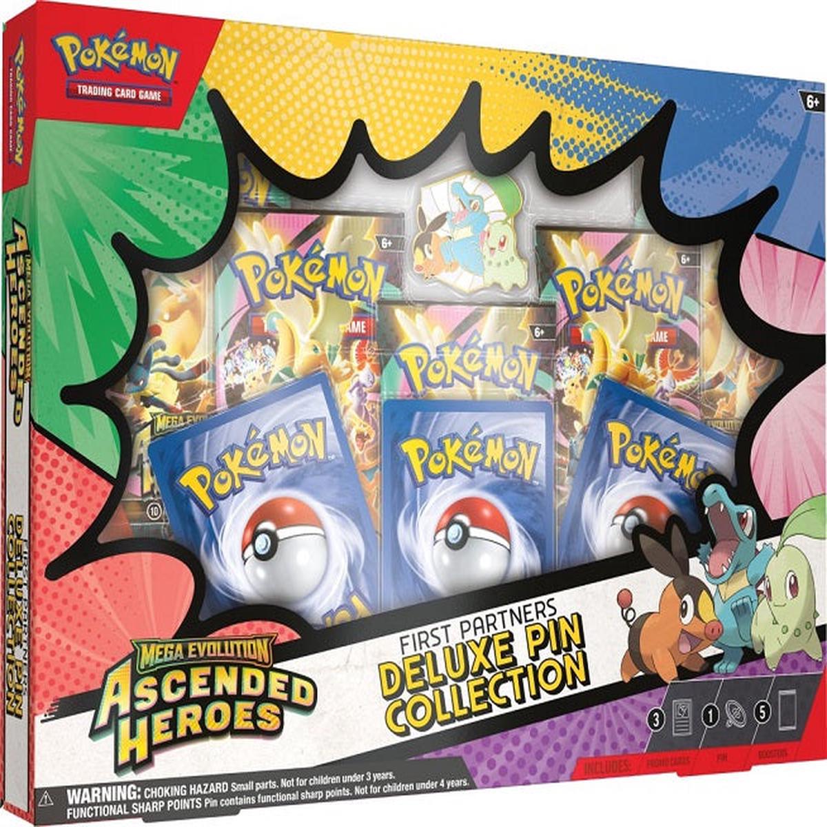 Pokemon TCG: Mega Evolution Ascended Heroes First Partners Deluxe Pin Collection