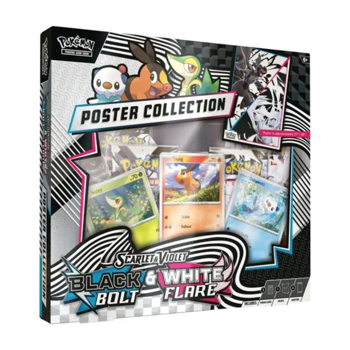 Pokemon TCG: Scarlet & Violet (SV-10.5) Black Bolt/White Flare Poster Collection, 10-10040-101
