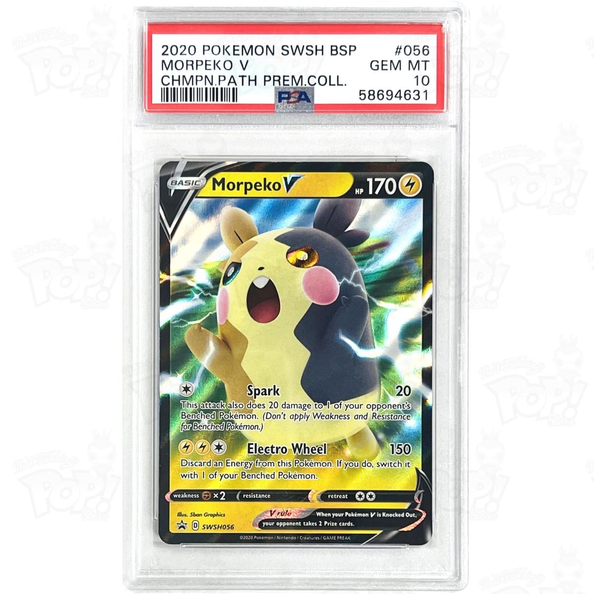 Pokemon TCG: Sword & Shield Promo Cards Morpeko V SWSH056 / Promo PSA 10 #1