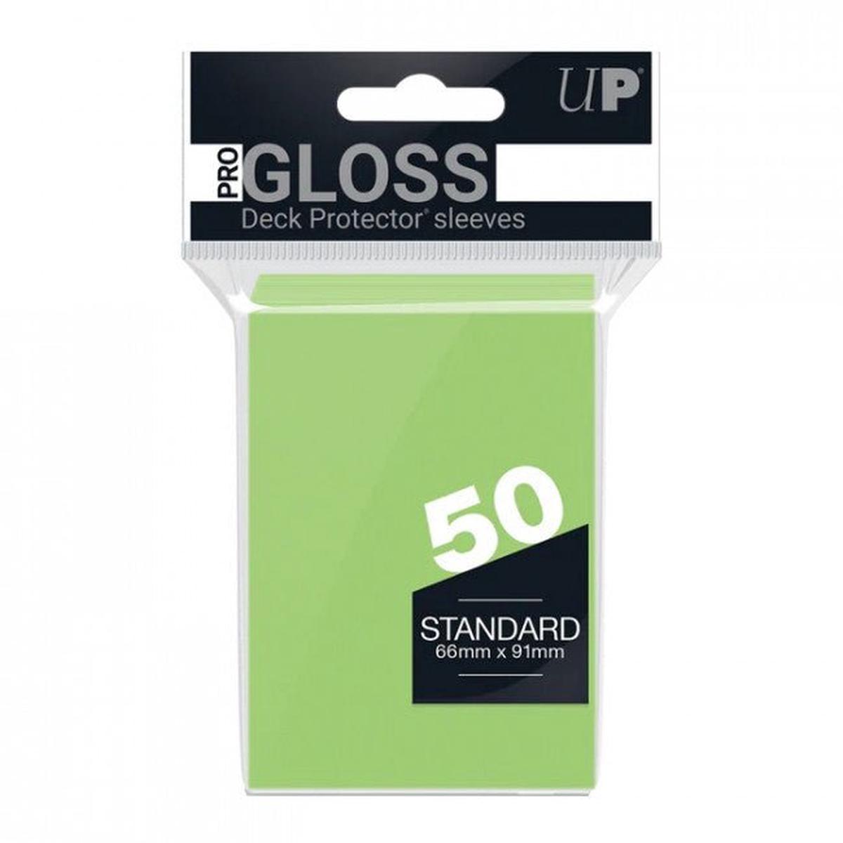 Ultra Pro Pro-Gloss Standard Deck Protector Sleeves 50 pack (Lime Green)