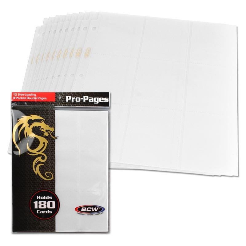BCW / Monster 1-PRO18S-GRN 18-Pocket Pages Sideloading Green