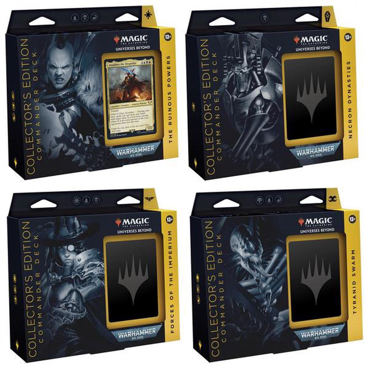 Magic the Gathering Warhammer 40k Premium Commander Deck Bundle (4 Commander Decks)