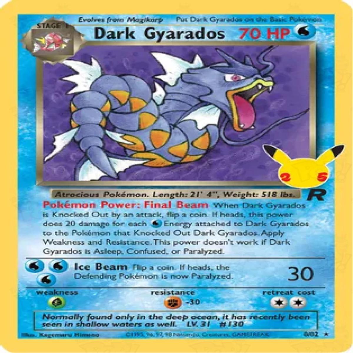 Pokemon TCG: Celebrations: Classic Collection Dark Gyarados 8/82 / Classic Collection