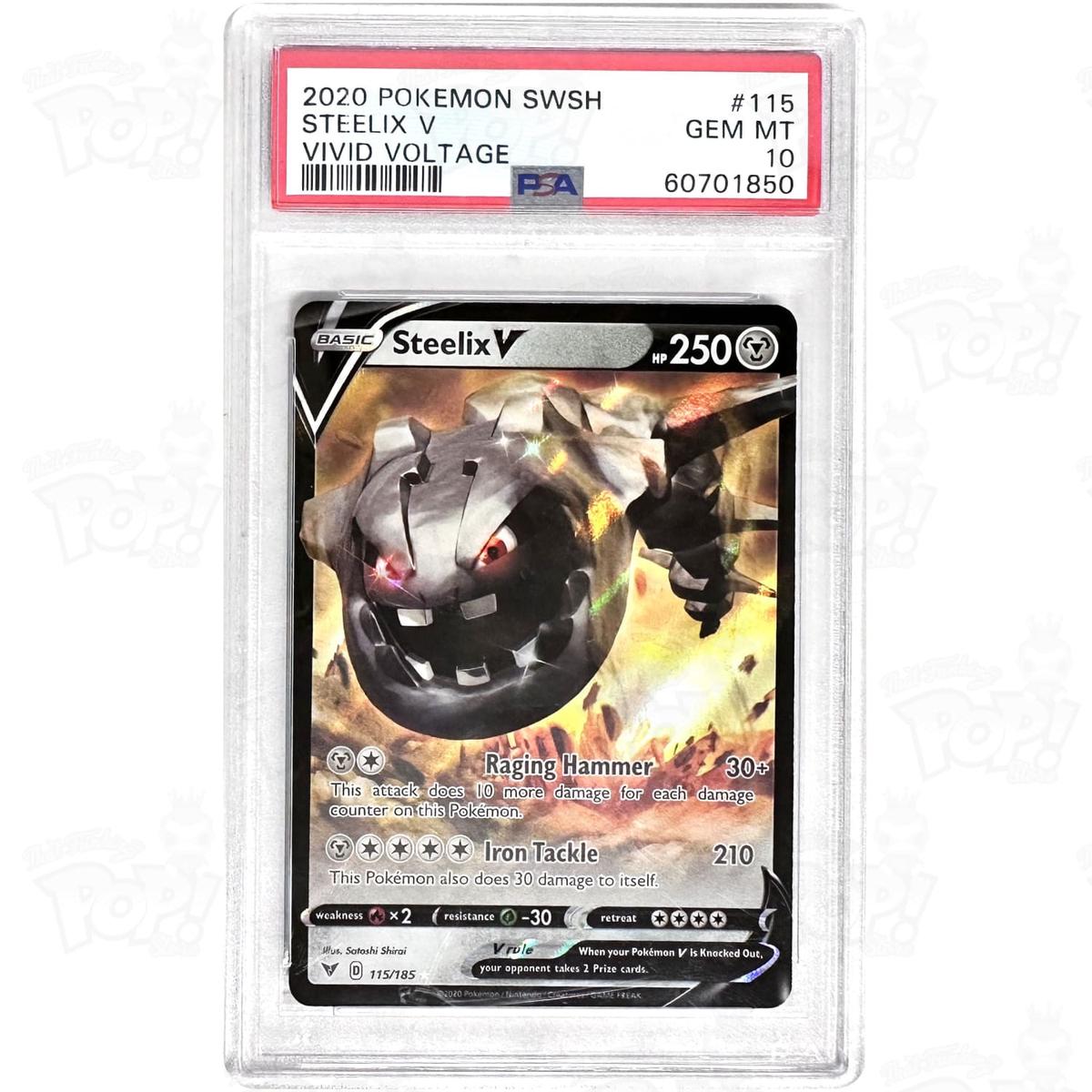 Pokemon TCG: Steelix V 115/185 PSA 10