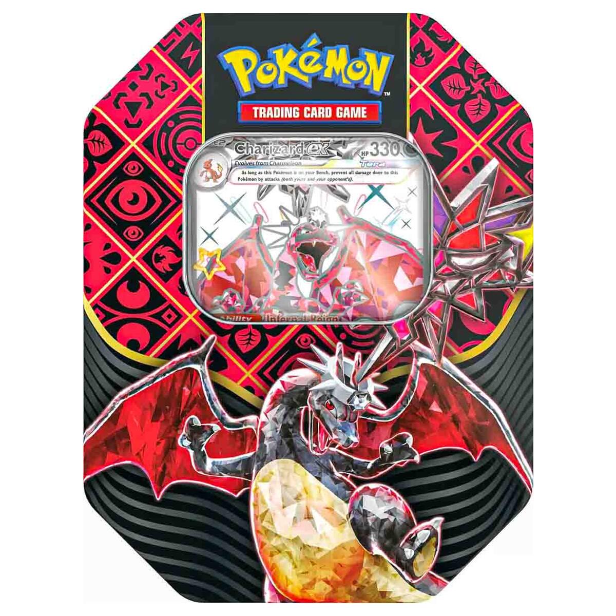 Charizard ex Paldean Fates Tin - Pokmon TCG: Scarlet & Violet