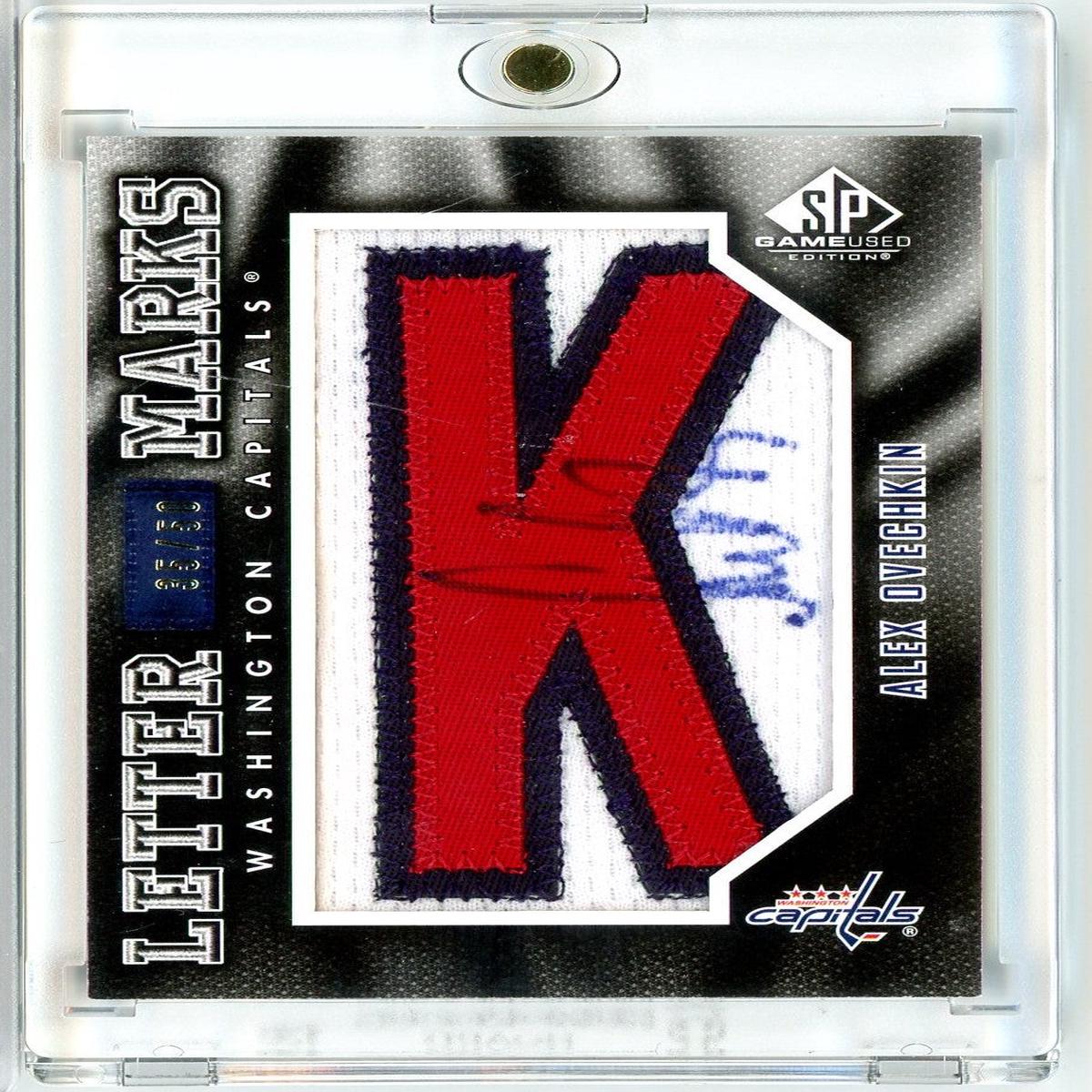 2010 SP Game Used Alexander Alex Ovechkin #LM-AO /50 Relic Autograph Auto Hockey Card